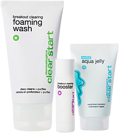 Dermalogica Breakout Clearing Kit = Foaming Wash 15 ml + Clearing Booster 10 ml + Cooling Aqua Jelly 10 ml