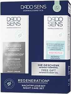 Dado Sens Regeneration E Nachtpflege Set = Nachtcreme 50 ml + Intensiv-Körperöl 15 ml