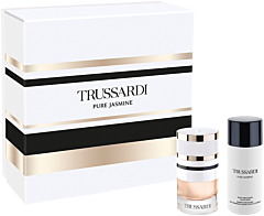 Trussardi Pure Jasmine Set = Pure Jasmine EdT Spray 60 ml + Smoothing Gems 125 ml