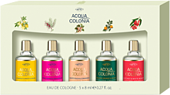 No.4711 Acqua Colonia Miniature EdC Set = Starfruit&White Flower 8ml+Pink Pepper&Grapefruit 8ml+Blood Orange&Basil 8ml+White Peach&Coriander 8ml+Lychee &White Mint 8ml