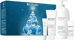 Biotherm Lait Corporel Gifting X-Mas Set = Lait Corporel 400 ml + Lait de Douche 75 ml + Biomains 20 ml + Lip Balm 13 ml