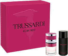 Trussardi Ruby Red Set = EdP Nat. Spray 60 ml + Stardust Body Emulsion 125 ml