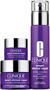 Clinique Smart Clinical Repair Smooth & Renew Lab = Wrinkle Correcting Serum 30ml + Wrinkle Correcting Cream 15ml + Wrinkle Correcting Eye Cream 5ml