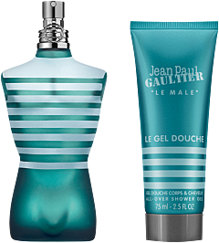 Jean Paul Gaultier Le Male Set = EdT Nat. Spray 75 ml + Le Gel Douche 75 ml