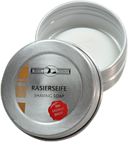 Golddachs Rasierseife Aloe Vera in Aluminium-Dose, gebürstet