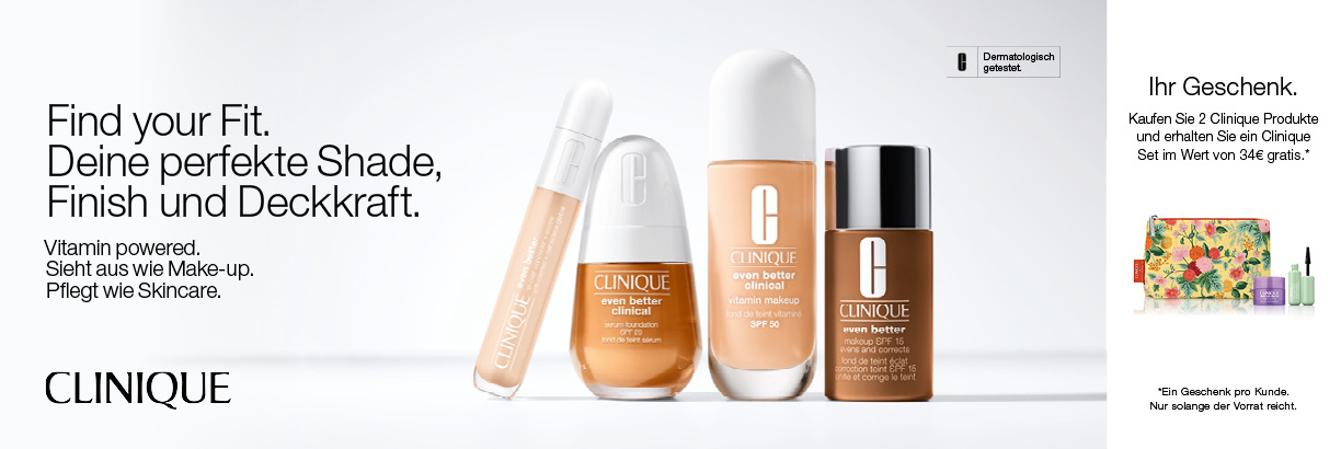 Clinique - Find your Fit. Deine perfekte Shade, Finish und Deckkraft