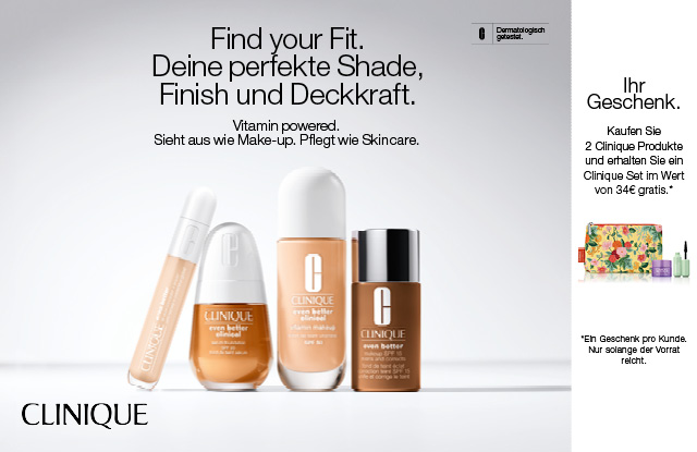 Clinique - Find your Fit. Deine perfekte Shade, Finish und Deckkraft