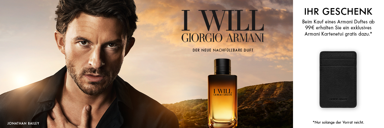 GIORGIO ARMANI - I WILL - Der neue nachfüllbare Duft 