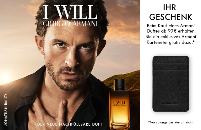 GIORGIO ARMANI - I WILL - Der neue nachfüllbare Duft 