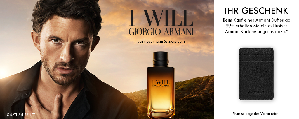 GIORGIO ARMANI - I WILL - Der neue nachfüllbare Duft 